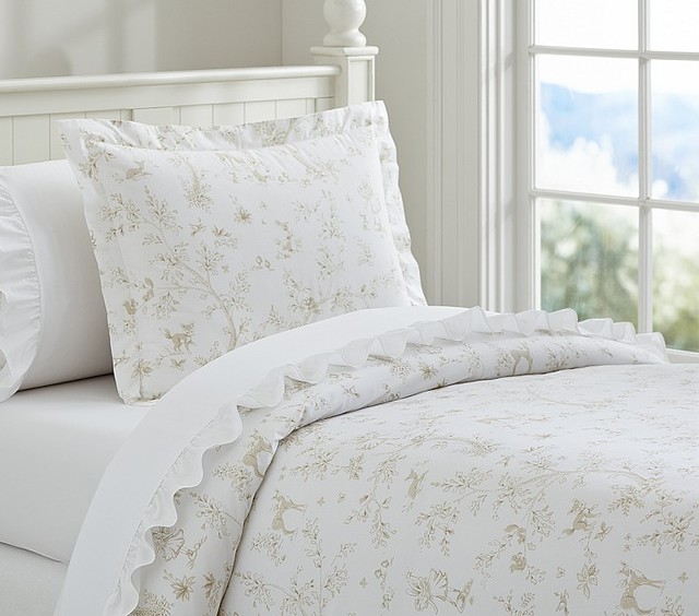 Pottery Barn King Duvet Ticking Stripe Thatcher Pottery Barn Toile Bedding Fairy Dreams Duvet Cover