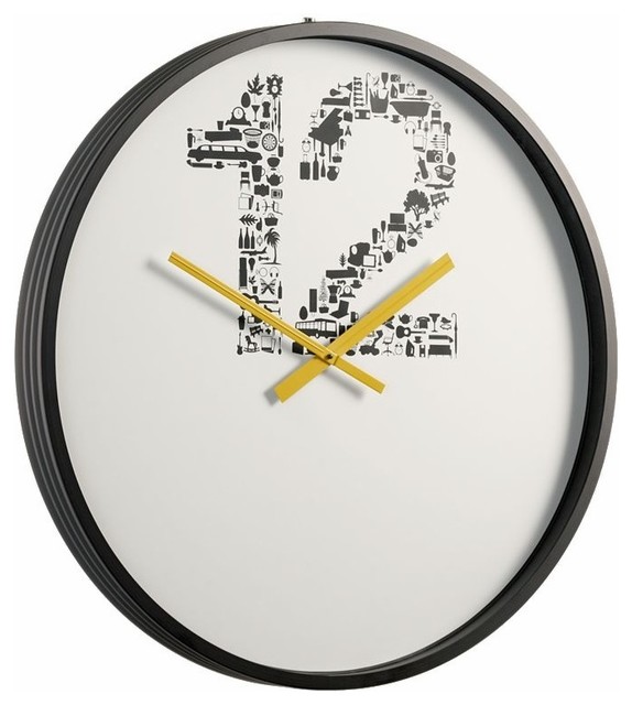 Number 12 Clock CB2 Modern Kids Clocks by CB2