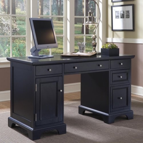 Home Styles Bedford Pedestal Computer Desk Traditional Desks And