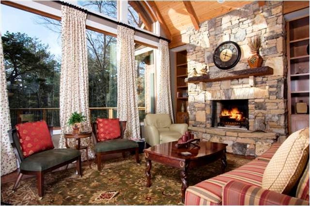 Bridgewater Falls - Asheville, NC eclectic living room