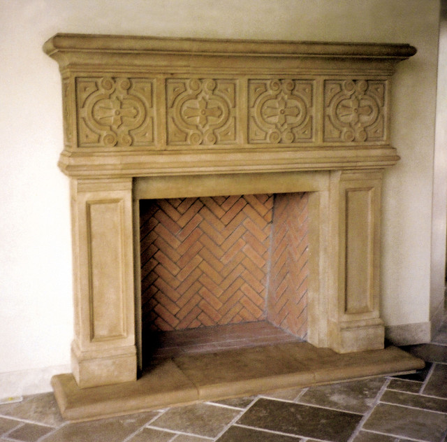 Manchester Cast Stone Fireplace Mantel Traditional Indoor