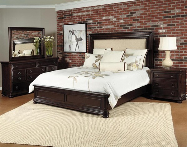 California King Bedroom Set in Chest Nut - 85 - Transitional - Bedroom ...