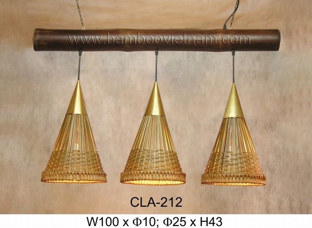 bamboo ceiling lamps tropical