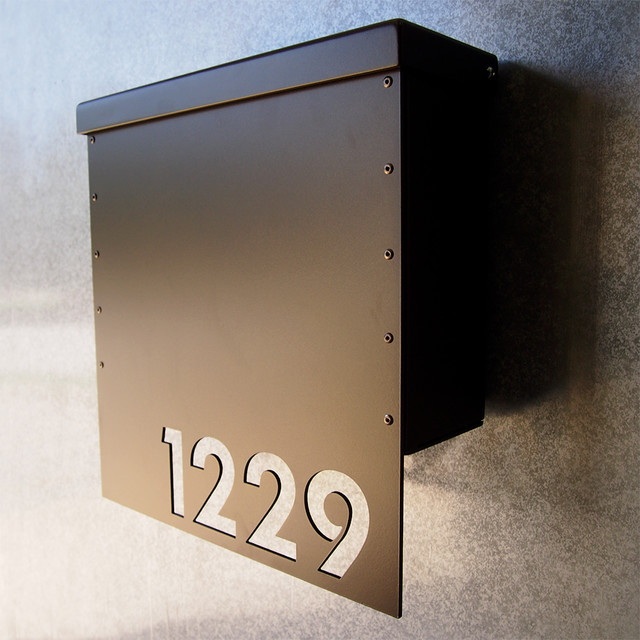 Address Plaques Modern Mailboxes indianapolis by Moda Industria