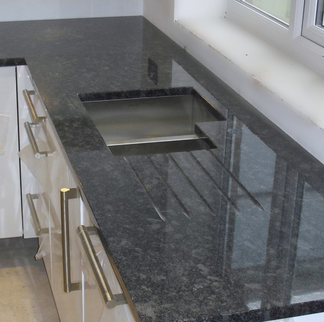 Steel Grey Granite worktops Contemporary manchester UK by