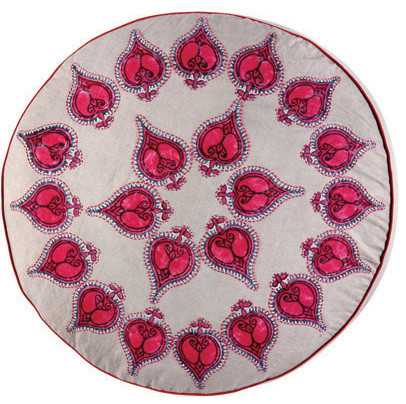 Abu Round Decorative Pillow - Contemporary - Decorative Pillows - by John Robshaw Textiles