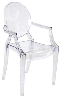 Clear "Ghost" Acrylic Arm Chair - Modern - Living Room Chairs - toronto