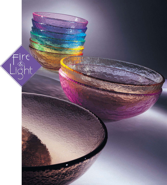Fire and Light Dinner Collection Contemporary Dining Bowls by