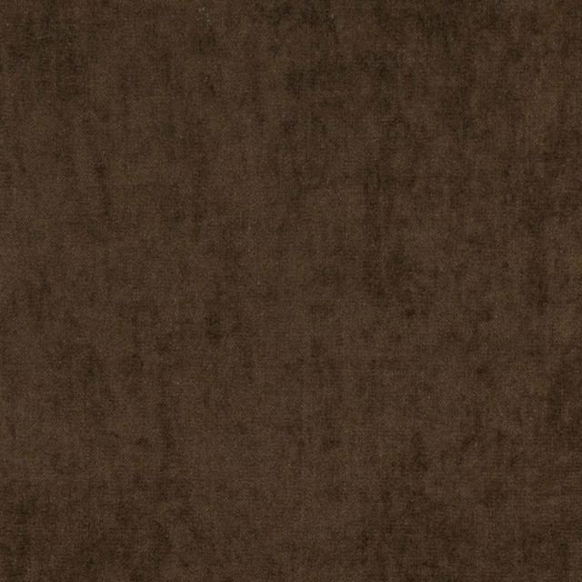 Chocolate Brown Solid Antique Woven Velvet Upholstery Fabric By The