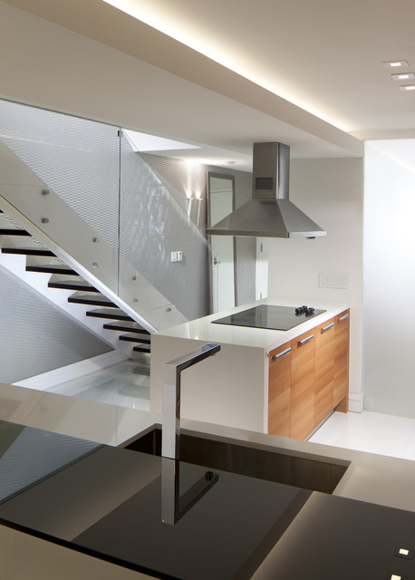 Stairs + Kitchen Island - Modern - Staircase - miami - by RS3 DESIGNS