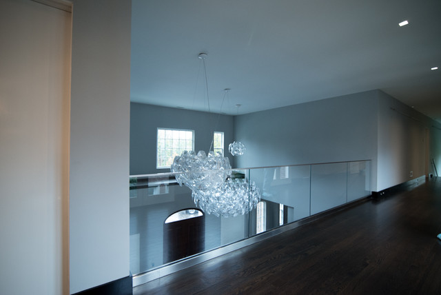 Glass Railings contemporary-hall