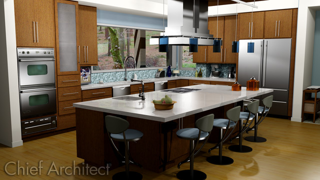 Kitchens - Contemporary - other metro - by Chief Architect