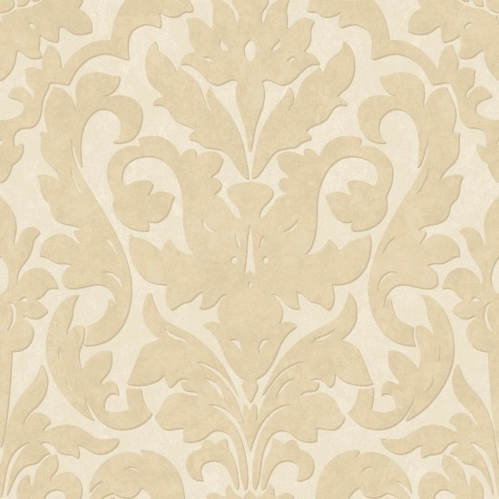 Dalarni Damask Pattern Wallpaper, Cream, Sample modern wallpaper Dalarni Damask Pattern Wallpaper, Cream, Sample modern wallpaper