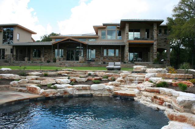 Lake Austin Residence rustic-pool