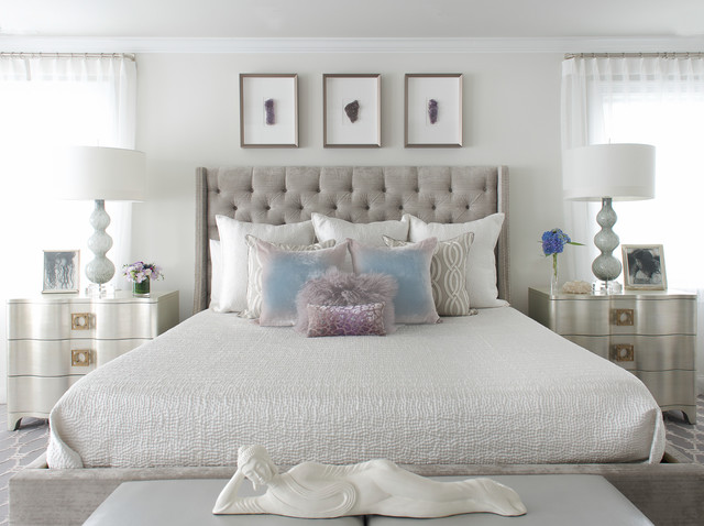 MODERN GLAM - Transitional - Bedroom - new york - by Susan ...