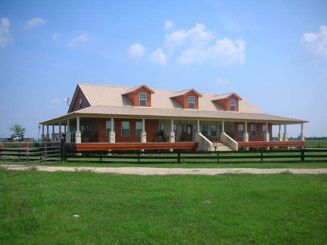 Texas Farmhouse Plans with Porches
