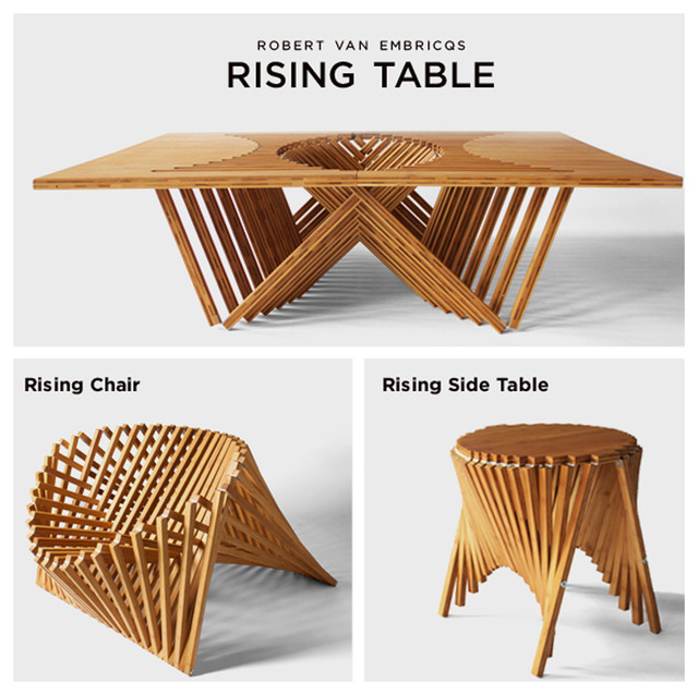 ROBERT VAN EMBRICQS RISING TABLE Dining Tables new york by