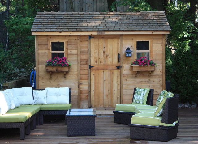 Cabana Garden Shed 8x12 - Cedar Garden Shed - Contemporary - vancouver 