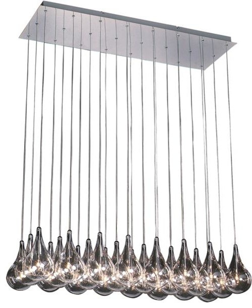 ET2 Lighting E20118-18 24 Light Pendent Larmes Collection contemporary-pendant-lighting