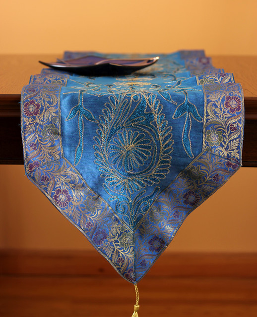 Elegant Table Runners Asian Table Runners boston by Banarsi Designs