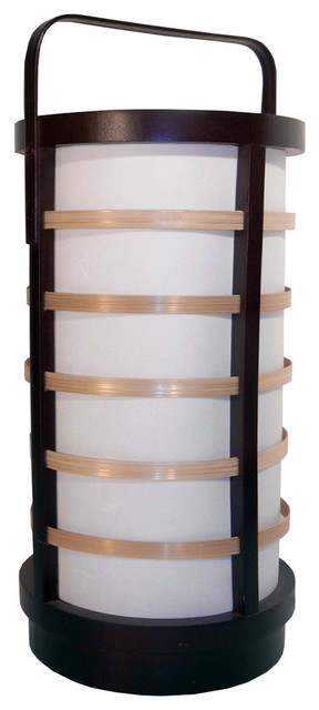 Japanese Drum Table Lamp With Warlon Rice Paper Screening ...