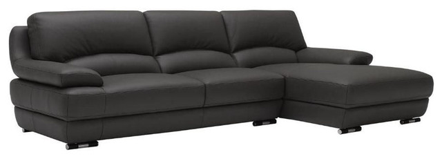 Leather L Couch