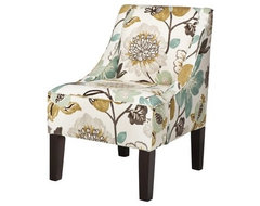 Swoop Upholstered Accent Chair, Georgeous Pearl contemporary chairs