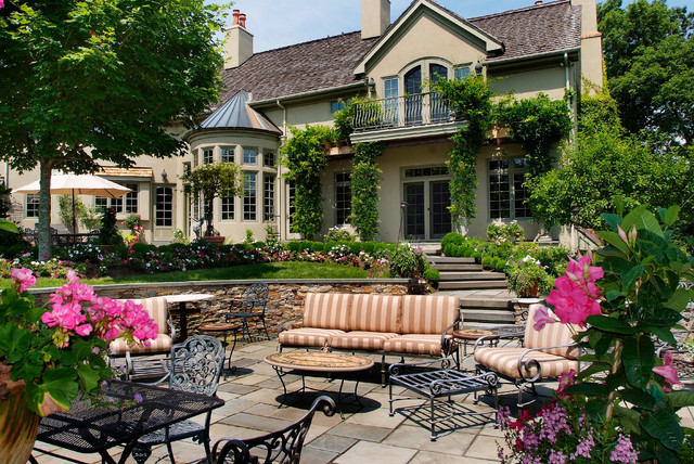French Country Estate traditional-patio