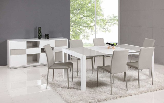  Top Leather Italian Dining Table and Chair Sets modern-dining-tables