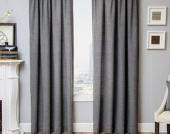 Blindsgalore Signature Drapery Panel: Gentlemans Houndstooth traditional curtains