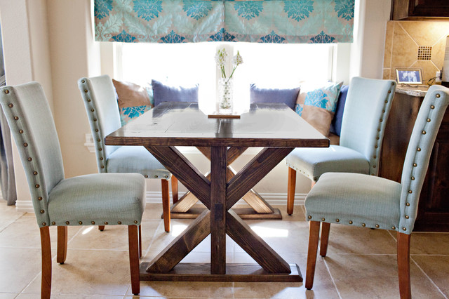 Modern Rustic Wood Dining Table