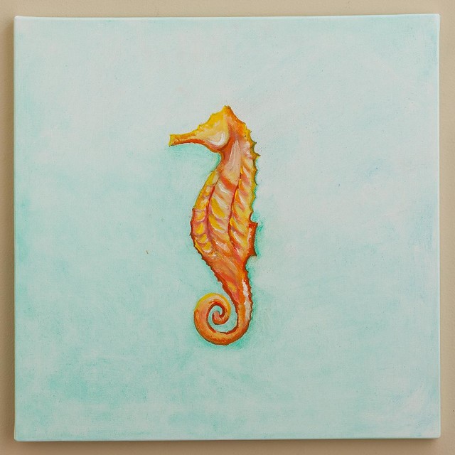 Seahorse Canvas Painting - Artwork - by Shades of Light