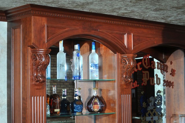 Basement Bar and Entertainment area traditional