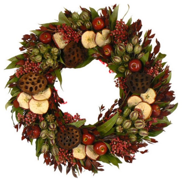 red delicious apple wreath traditional wreaths and garlands by hayneedle red delicious apple wreath traditional wreaths and garlands by hayneedle
