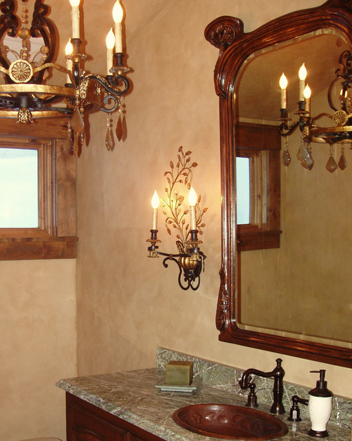 Big Sky, Montana Retreat traditional-powder-room