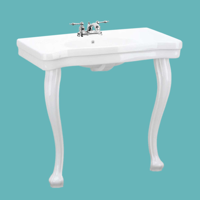 Console Sinks White China Belle Epoque Sink 2 Provincial Legs 4