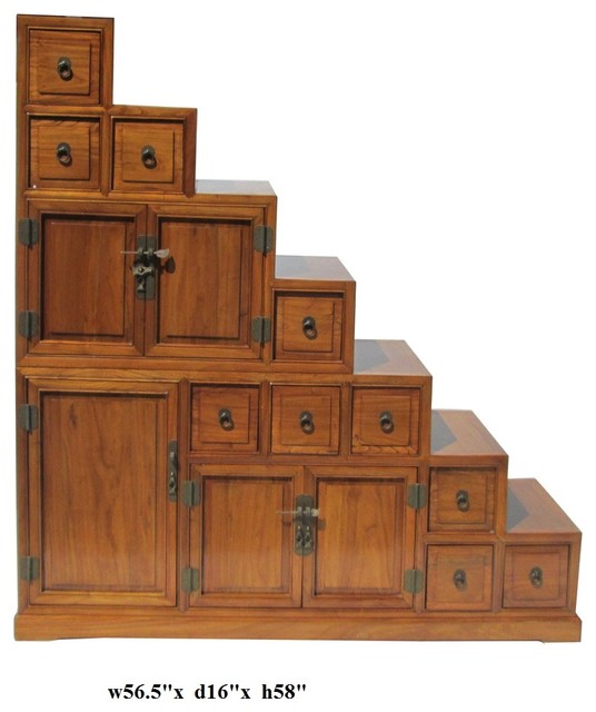 Japanese Tansu Tansu Step Cabinet Black Products on Houzz