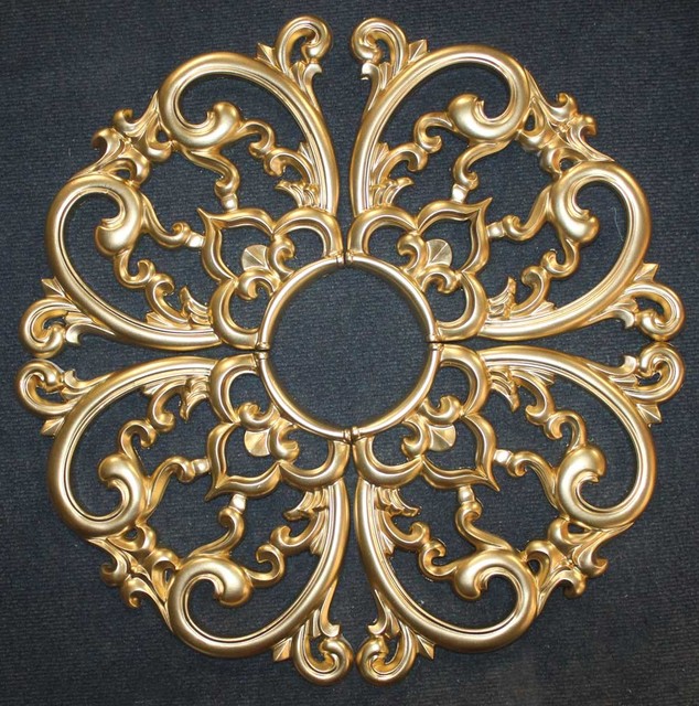 MD7099Gold Ceiling Medallion Traditional Ceiling Medallions by