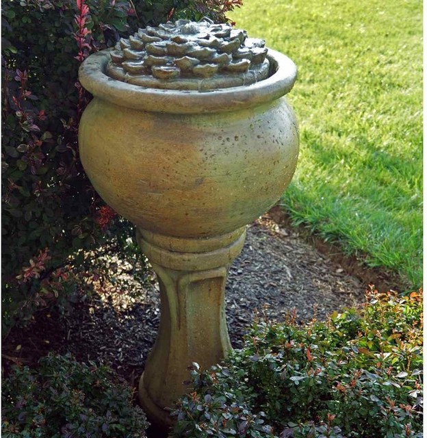 Henri Studio Dahlia Tall Patio Bubbler Outdoor Floor Fountain 5327F2B