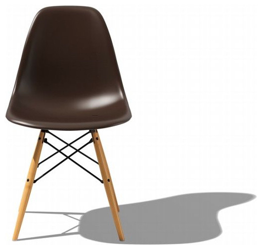 Molded Plastic Dowel Leg Side Chair-DSW - Midcentury - Dining Chairs ...
