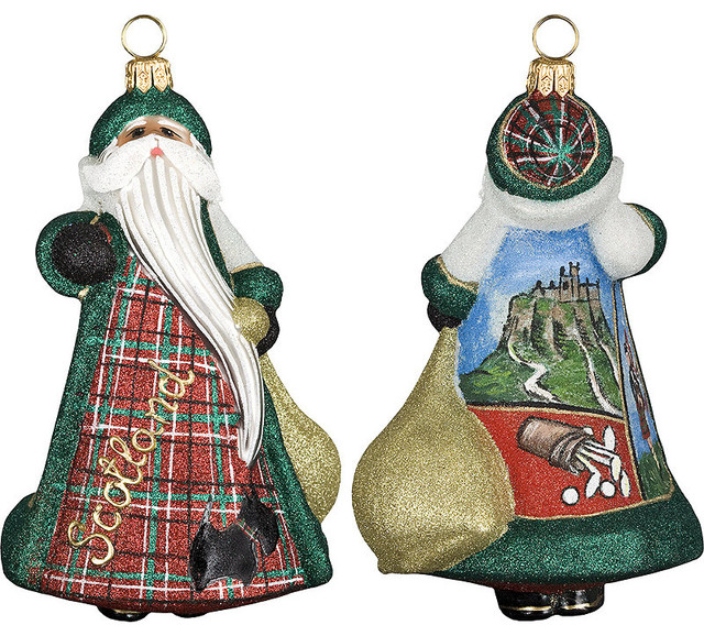 Glitterazzi International Scotland Santa Ornament - Traditional