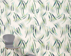 Vivid for KnollTextiles: Swoosh wallpaper