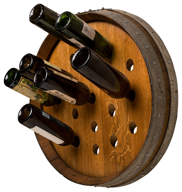 Round Wine Barrel Wine Rack Farmhouse Wine Racks by Alpine Wine
