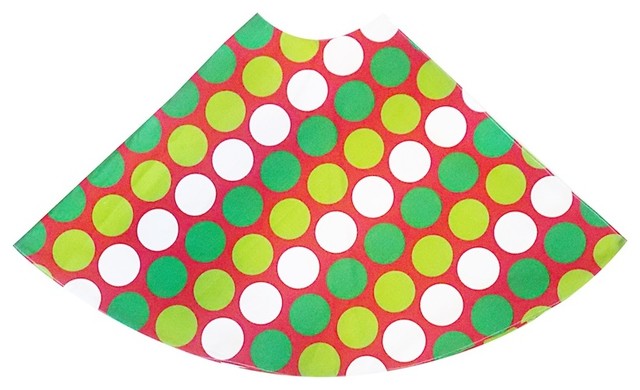 red green large polka dot holiday tree skirt red green large polka dot holiday tree skirt