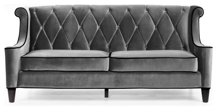 Gray Velvet Couch