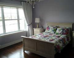 House decor/ transitional style eclectic bedroom