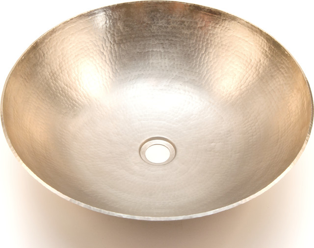 BATHROOM COPPER SINKS IN BRUSHED NICKEL Modern Bathroom Sinks los