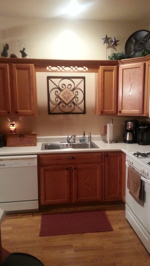 kitchen with no window above sink