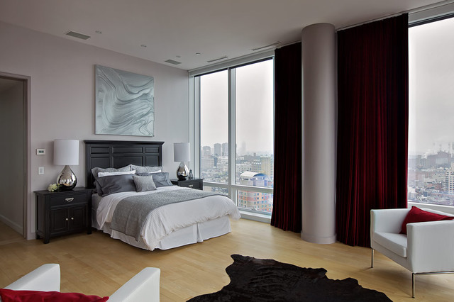 ... Penthouse - Contemporary - Bedroom - new york - by Marie Burgos Design