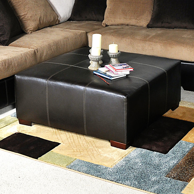 Domino Ottoman - San Marino Brown - Footstools And Ottomans - by ...